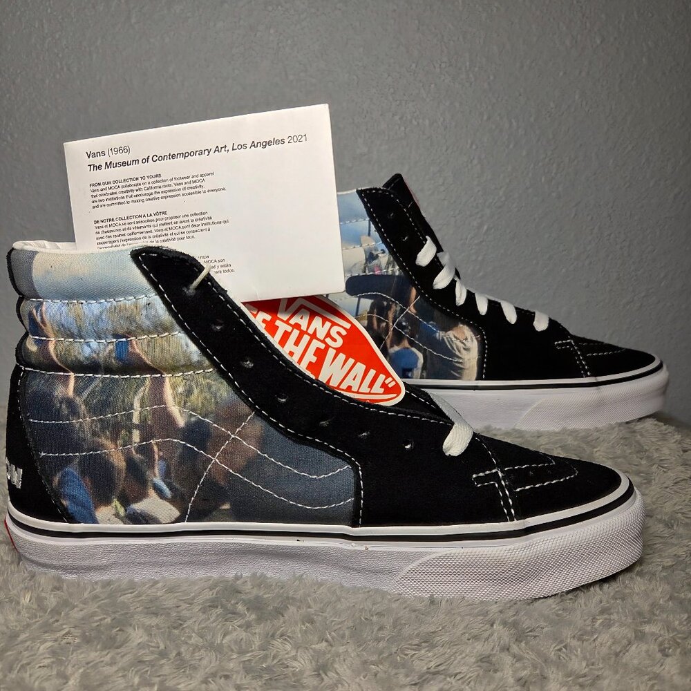 NEW!!! VANS Sk8-Hi MOCA x Frances Stark Poets on the Pyre III Ltd-ed. Collab. 7M
